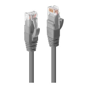 LINDY Patchkabel Cat6 UTP Premium grau 0.50m