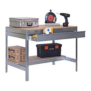 Simonrack Werkbank SIMONWORK BT0 BOX silber 1 Schublade 91,0 x 61,0 x 84,2 cm