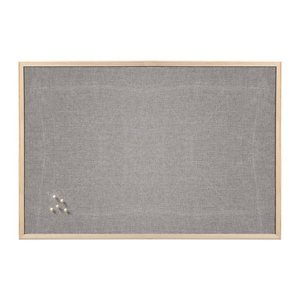 Zeller Pinnwand 80,0 x 60,0 cm Leinen grau
