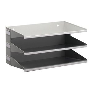 DURABLE Sortierstation grau mit 3 Fächern