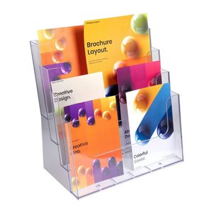 Exacompta Tischprospekthalter Office Exacryl transparent DIN A4, DIN A5, DIN lang 34,0 x 18,0 x 34,8 cm, 1 St.