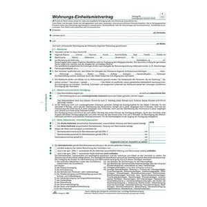 RNK-Verlag 599/10 Mietverträge für Wohnungen, 10 St.