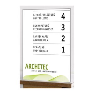 SignSystems® Türschild New Age Metall silber DIN A3, 1 St.