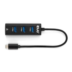 Club3D USB-Hub USB Typ-C 3.2 > 3x USB Typ A 1Gbps retail
