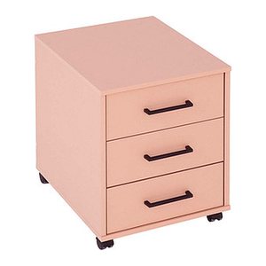 MÖBELPARTNER Ruby Rollcontainer apricot 3 Auszüge 40,1 x 50,0 x 57,0 cm