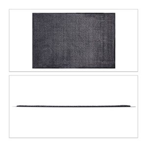 relaxdays Fußmatte schwarz/grau 120,0 x 180,0 cm