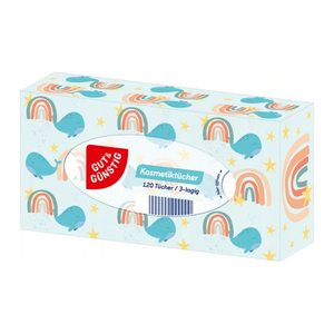 GUT&GÜNSTIG Taschentücherbox 4-lagig weiß, 100 Tücher