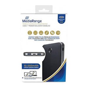 MediaRange Powerbank 10000 mAh 3,7V USB-C mit Quickcharge