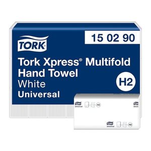 TORK Papierhandtücher 150290 Xpress® H2 Universal Interfold-Falzung 2-lagig weiß, 4.746 Tücher