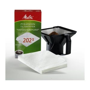 Melitta PYRAMIDEN FILTERPAPIER 202s Kaffeefilter, 100 St.