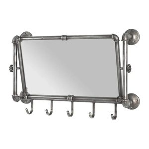 HAKU Möbel Wandgarderobe 13815 anthrazit Metall 5 Haken 75,0 x 45,0 cm, 1 St.