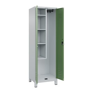 CP Putzmittelschrank Classic Plus 080110-00 S10006 lichtgrau, resedagrün 4 Fachböden 60,0 x 50,0 x 195,0 cm, aufgebaut, 1 St.