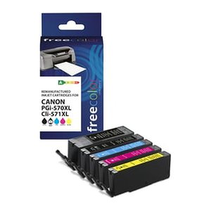 Freecolor Patrone Canon PGI-570XL black + CLI-571XL BK/C/M/Y remanufactured