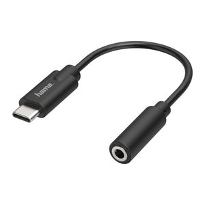 hama 200318  USB C/3,5 mm Klinke Headset-Adapter, 1 St.