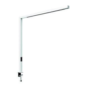 MAUL MAULplinus LED Schreibtischlampe weiß mit Tischklemme