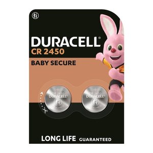 DURACELL Knopfzellen CR2450 Lithium 3,0 V, 2 St.