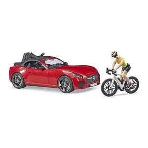 bruder Roadster mit Rennrad 3485 Spielzeugauto