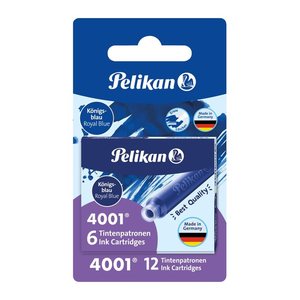 Pelikan Tintenpatronen für Füller 4001 TP/6-2B königsblau, 12 St.