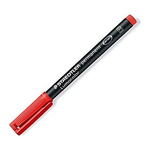 STAEDTLER Lumocolor® Folienstift rot 1,0 - 2,5 mm permanent, 1 St.