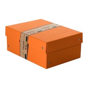 FALKEN PURE Aufbewahrungsbox 1250 Blatt pastellorange 18,0 x 25,0 x 10,0 cm, 1 St.