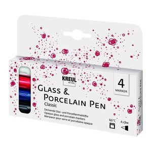 KREUL Classic Porzellanstifte farbsortiert 1,0 - 2,0 mm, 4 St.