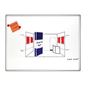 FRANKEN Whiteboard PRO 180,0 x 120,0 cm weiß emaillierter Stahl