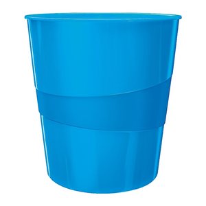 LEITZ WOW Duo Colour Papierkorb 15,0 l blau, 1 St.