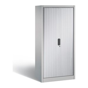 CP Omnispace Rollladenschrank silber 3 Fachböden 80,0 x 42,0 x 166,0 cm