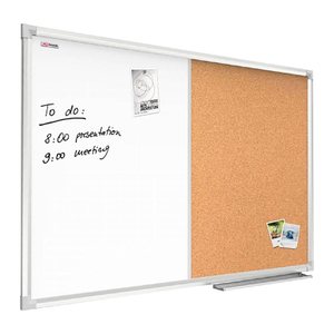ALLboards Whiteboard-Pinnwand 120,0 x 90,0 cm Textil weiß