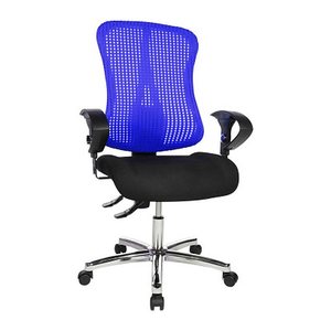 Topstar Bürostuhl Sitness® 90, SITNESSHP BC08 Stoff blau, Gestell chrom