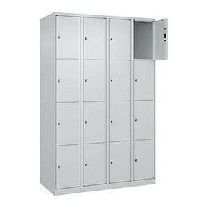 CP Schließfachschrank Classic Plus lichtgrau 080000-404 S10008, 16 Schließfächer 120,0 x 50,0 x 185,0 cm