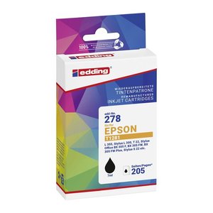 edding EDD-278 schwarz Druckerpatrone kompatibel zu EPSON T1281M