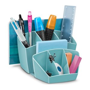 cep Schreibtisch-Organizer Riviera mint Polystyrol 6 Fächer 14,3 x 15,8 x 9,3 cm