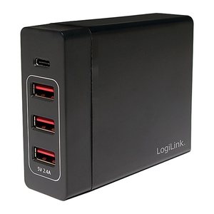 Logilink USB Tischladeadapter 3xUSB-A Port+1xUSB-C Port,60W