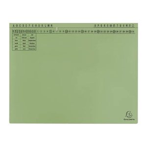 Exacompta Hängehefter Exaflex Karton grün DIN A4 1x Amtsheftung / kaufmännische Heftung, 25 St.