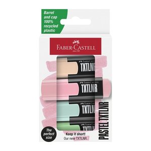 FABER-CASTELL TXTLNR Pastell Textmarker farbsortiert, 4 St.