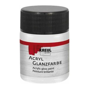 KREUL Glanzfarbe Acrylfarbe weiß 50,0 ml, 1 St.