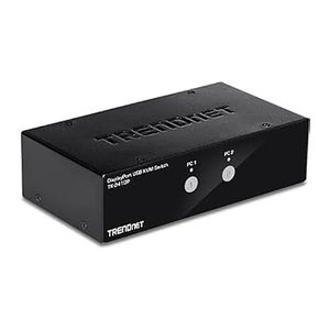 TRENDnet KVM Switch 2-Port DisplayPort/USB/Audio