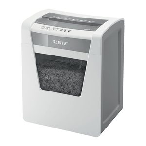 AKTION: LEITZ IQ Office Aktenvernichter mit Partikelschnitt P-4, 4 x 40 mm, bis 15 Blatt, weiß mit 20 Euro CashBack