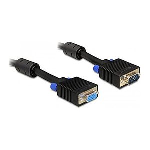 VGA Verl. Delock D-Sub15 -> D-Sub15 St/Bu 3.00m schwarz