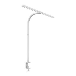 unilux STRATA LED LED-Schreibtischlampe weiß 12,7 W mit Tischklemme