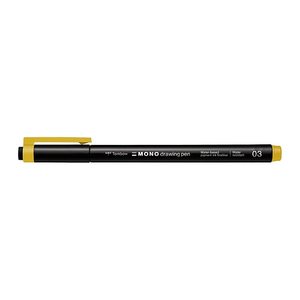 Tombow MONOdrawing Fineliner gelb 0,35 mm, 1 St.