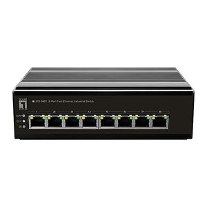 LevelOne Industr.Switch 8xFE+DIN Metall