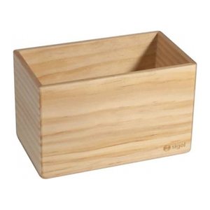 SIGEL magnetischer Stiftehalter beige Holz 13,0 x 8,0 x 7,5 cm