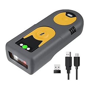 inateck BCST-42 Yellow 1D/2D Barcode Scanner,Bluetooth 2,4G