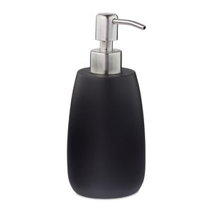 relaxdays Seifenspender 10031061_46 schwarz Polyresin 300,0 ml, 1 St.