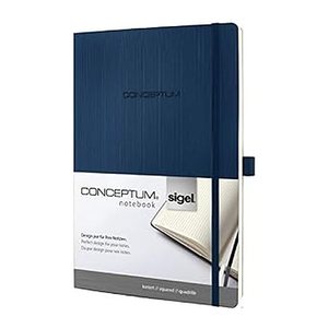 SIGEL Notizbuch Conceptum® ca. DIN A4 kariert, blau Softcover 194 Seiten, 1 St.