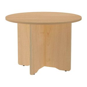 rocada Mehrzwecktisch eiche rund, Säulenfuß braun, 100,0 x 100,0 x 72,0 cm