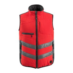 MASCOT® unisex Warnweste Grimsby  rot, anthrazit Größe 3XL