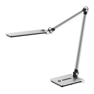 Hansa Wave LED Schreibtischlampe silber 8,5 W
